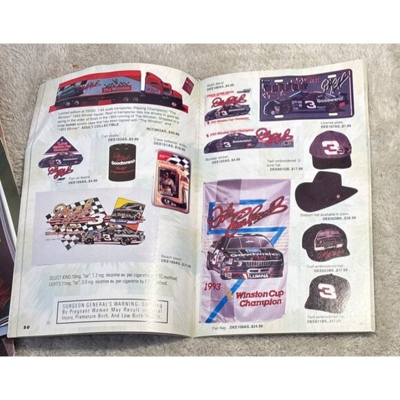 1996 Winston Cup Catalog Vintage NASCAR Racing Merchandise Advertising Booklet - Picture 5 of 5